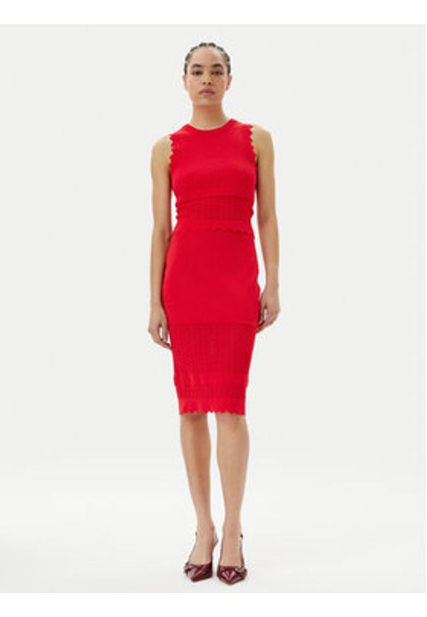 Gaudi Spódnica ołówkowa 511FD73005 Czerwony Slim Fit. Kolor: czerwony. Materiał: syntetyk