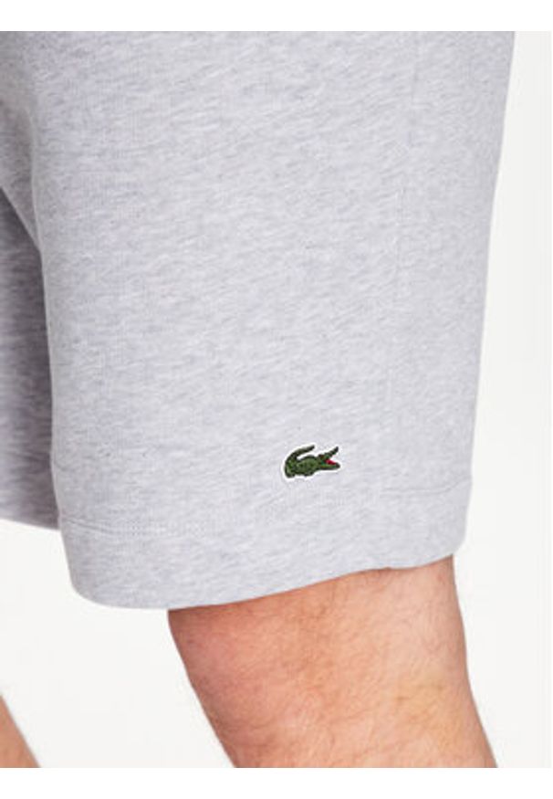 Lacoste Szorty sportowe GH9627 Szary Regular Fit. Kolor: szary. Materiał: bawełna. Styl: sportowy