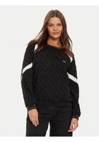 Liu Jo Sport Sweter TF4276 J4761 Czarny Regular Fit. Kolor: czarny. Materiał: syntetyk. Styl: sportowy #1