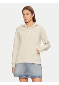 Tommy Jeans Bluza Flag DW0DW19729 Beżowy Regular Fit. Kolor: beżowy. Materiał: bawełna #1