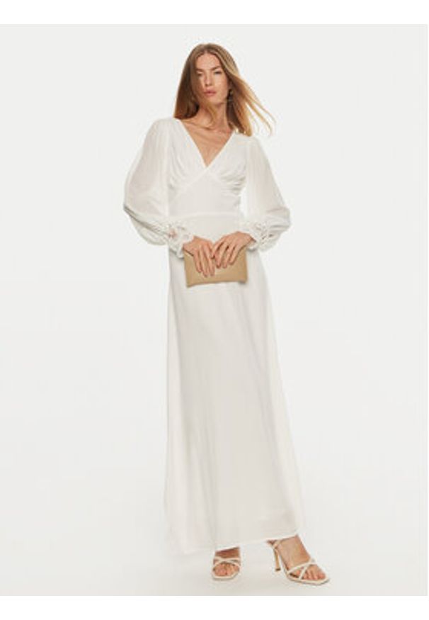 Vila Sukienka letnia Dani 14098599 Biały Regular Fit. Kolor: biały. Materiał: syntetyk. Sezon: lato