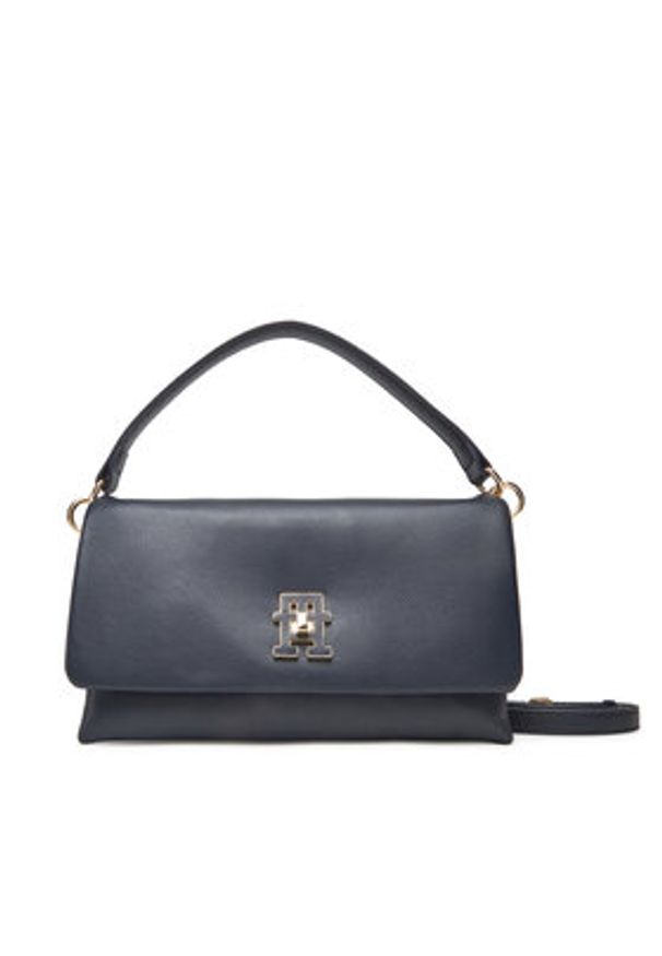 TOMMY HILFIGER - Tommy Hilfiger Torebka Th Modern Conv Crossover AW0AW17465 Granatowy. Kolor: niebieski. Materiał: skórzane