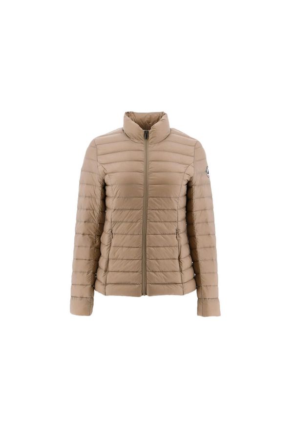 Jott - Damska kurtka puchowa JOTT Cha Noos. Kolor: beżowy, wielokolorowy, brązowy. Materiał: puch. Długość rękawa: bez rękawów