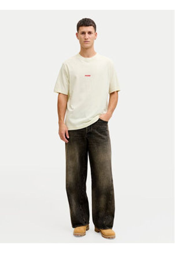 Jack & Jones T-Shirt Club 12289842 Żółty Relaxed Fit. Kolor: żółty. Materiał: bawełna