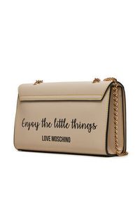 Love Moschino - LOVE MOSCHINO Torebka JC4073PP1LLG111A Beżowy. Kolor: beżowy. Materiał: skórzane #3