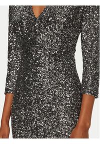 Rinascimento Sukienka koktajlowa CFC0121759003 Srebrny Regular Fit. Kolor: srebrny. Materiał: syntetyk. Styl: wizytowy #5