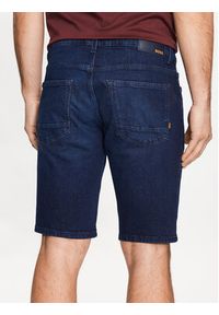 BOSS - Boss Szorty jeansowe Delaware 50488618 Granatowy Slim Fit. Kolor: niebieski. Materiał: jeans, bawełna
