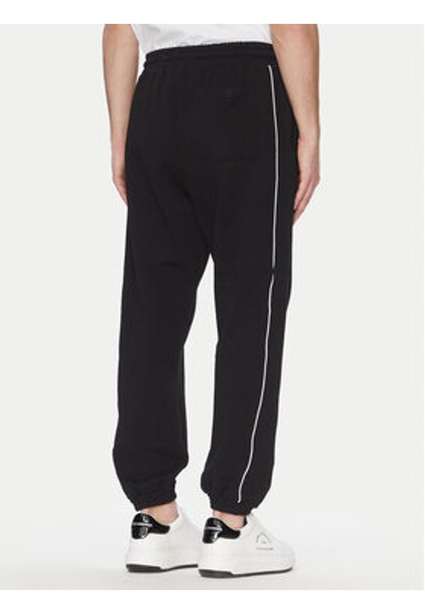 Karl Lagerfeld Jeans Spodnie dresowe A2M10098 Czarny Regular Fit. Kolor: czarny. Materiał: bawełna
