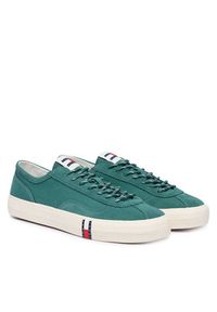 TOMMY HILFIGER - Tommy Hilfiger Tenisówki Archive Vulc EM0EM01760 Zielony. Kolor: zielony. Materiał: materiał #4