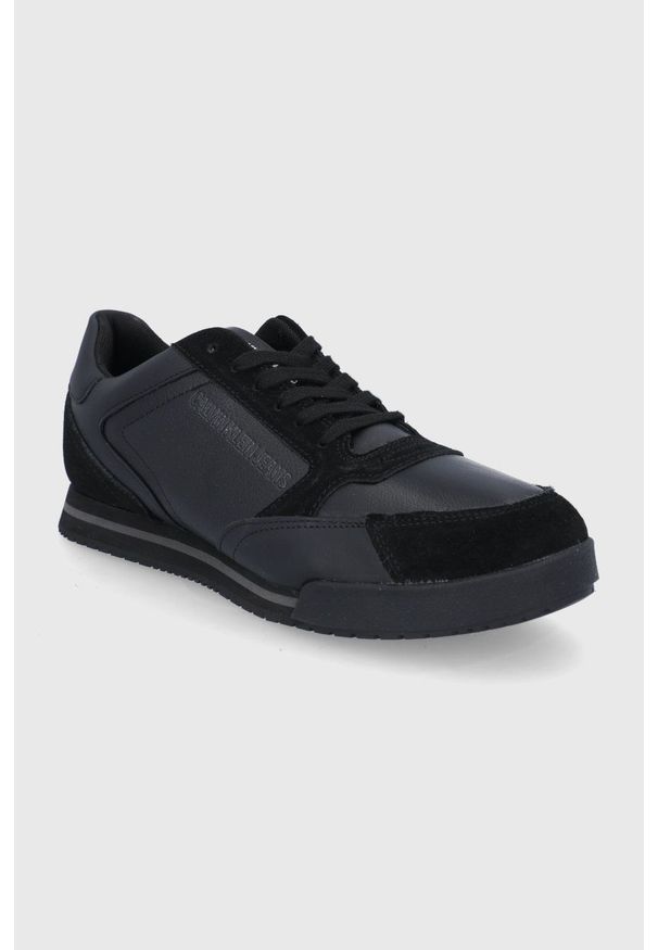 Calvin Klein Jeans - Buty. Zapięcie: sznurówki. Kolor: czarny. Materiał: guma
