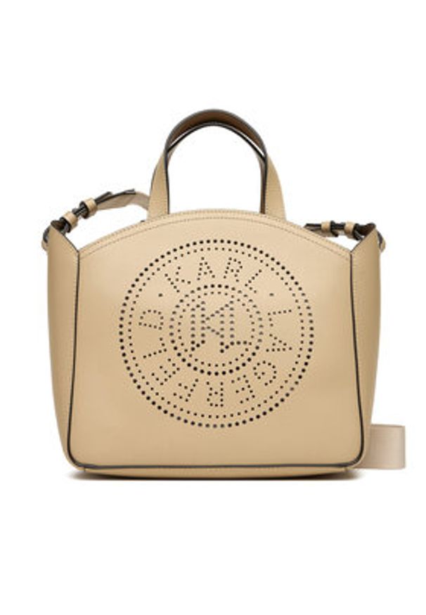 Karl Lagerfeld - KARL LAGERFELD Torebka A1W30058 Beżowy. Kolor: beżowy. Materiał: skórzane