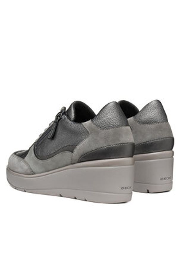 Geox Sneakersy D Ilde D46RAA 02N22 C9002 Szary. Kolor: szary. Materiał: skóra