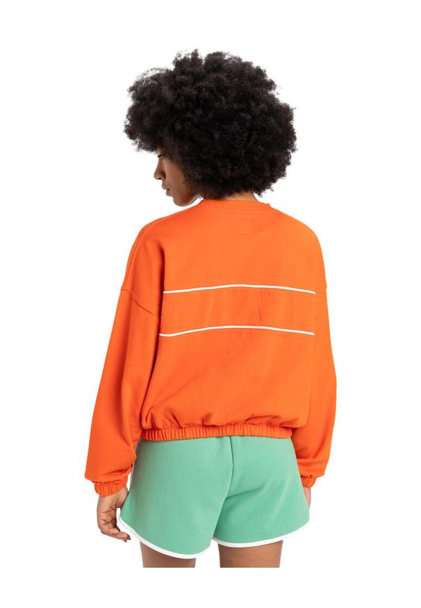 Quiksilver - Bluza z okrągłym dekoltem dla Kobiety CROP OVER Pomarańczowy. Kolor: pomarańczowy. Materiał: materiał, poliester, bawełna