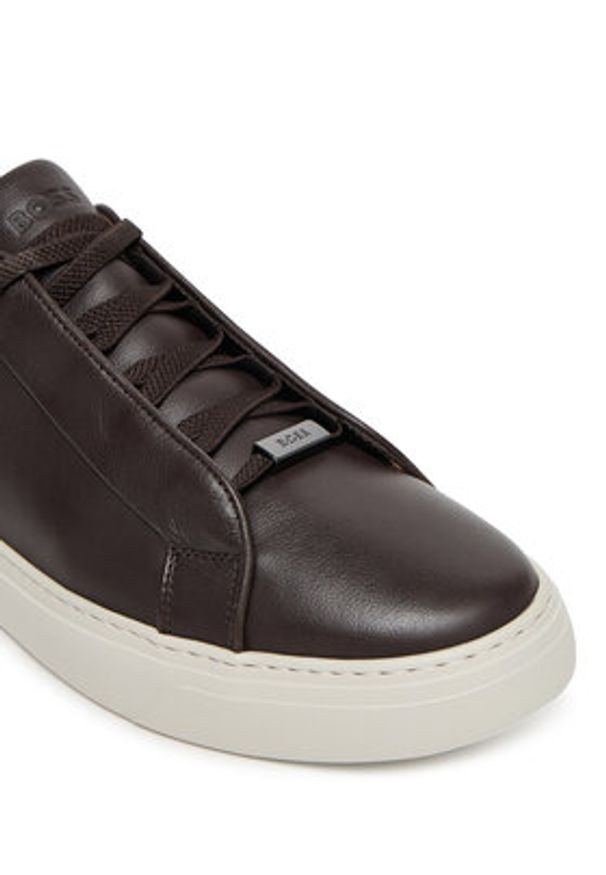 BOSS Sneakersy Gary 50547562 Brązowy. Kolor: brązowy. Materiał: skóra
