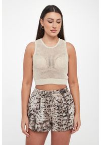 Pinko - Top damski ażurowy Morus PINKO. Wzór: ażurowy #3