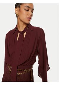 Elisabetta Franchi Sukienka koktajlowa AB-654-46E2 Bordowy Regular Fit. Kolor: czerwony. Materiał: syntetyk. Styl: wizytowy #3