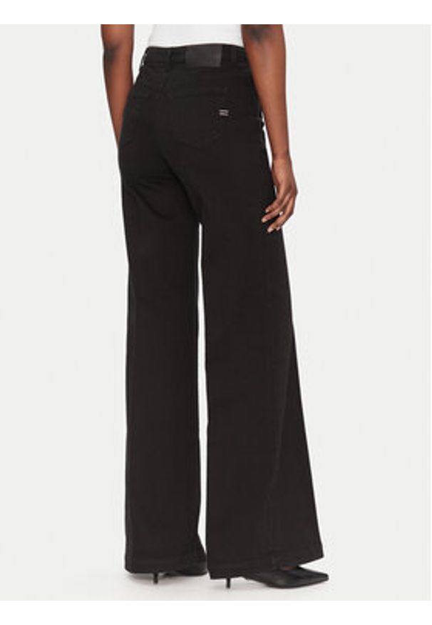 ViCOLO Jeansy DD5144 Czarny Wide Leg. Kolor: czarny