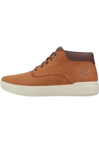 Timberland - Buty TIMBERLAND Seneca Bay MID LACE UP Brązowy. Kolor: brązowy. Materiał: tkanina, skóra. Sport: turystyka piesza