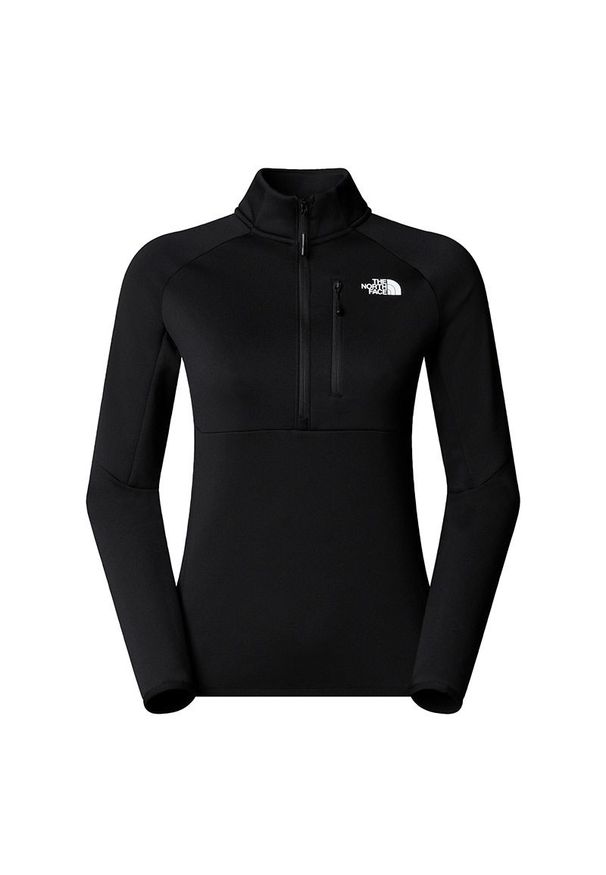 Bluza damska The North Face Meteora 1/4 Zip Fleece 0A8E2SJK31 - czarna. Kolor: czarny. Materiał: dzianina, polar, poliester. Styl: klasyczny. Sport: narciarstwo