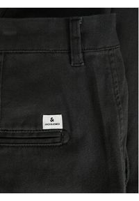 Jack & Jones - Jack&Jones Chinosy Dave 12212930 Czarny Regular Fit. Kolor: czarny. Materiał: bawełna