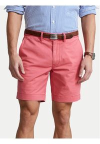 Polo Ralph Lauren Szorty materiałowe 710799213014 Różowy Slim Fit. Kolor: różowy. Materiał: bawełna