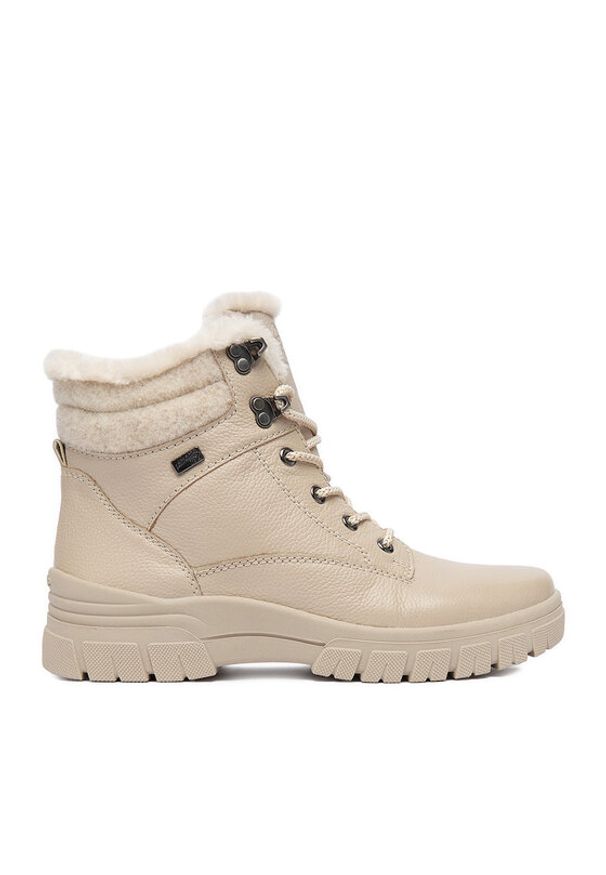 Remonte Trzewiki CEO-D0E71-60 Beżowy. Kolor: beżowy. Materiał: skóra