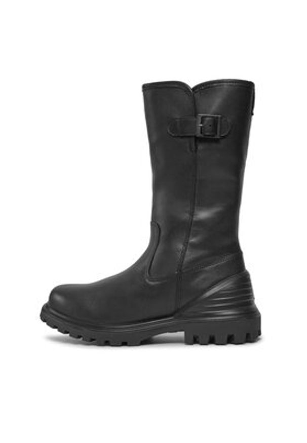 ecco - ECCO Kozaki Tredtray K 77008301001 Czarny. Kolor: czarny. Materiał: skóra