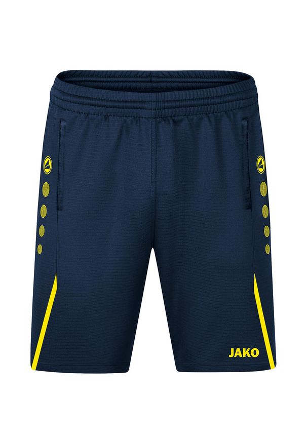 Szorty Jako Challenge. Kolor: wielokolorowy, niebieski, żółty. Sport: piłka nożna, fitness