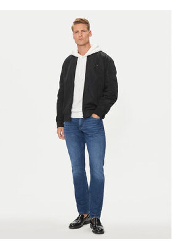TOMMY HILFIGER - Tommy Hilfiger Kurtka bomber MW0MW35658 Czarny Regular Fit. Kolor: czarny. Materiał: syntetyk
