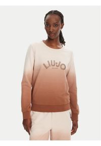 Liu Jo Sport Bluza TA5114 FS090 Beżowy Regular Fit. Kolor: beżowy. Materiał: bawełna. Styl: sportowy