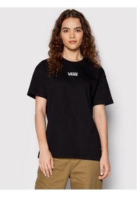 Vans T-Shirt Flying V VN0A7YUT Czarny Oversize. Kolor: czarny. Materiał: bawełna