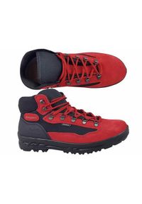 Buty trekkingowe damskie Grisport 399SV622G. Wysokość cholewki: za kostkę. Zapięcie: sznurówki. Kolor: czerwony. Materiał: guma, skóra, tkanina. Szerokość cholewki: normalna