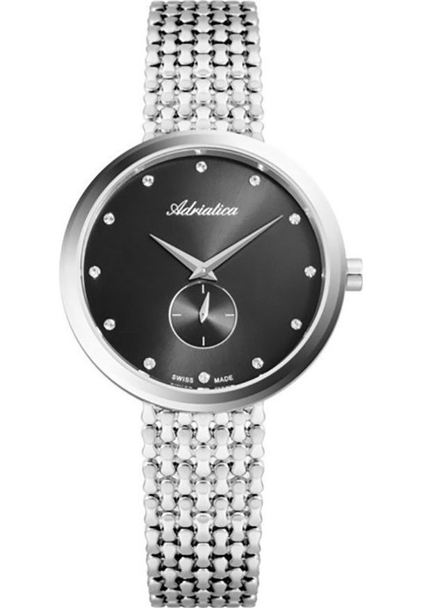 Zegarek Adriatica Zegarek damski Adriatica A3724.5146Q CYRKONIE srebrny. Kolor: srebrny