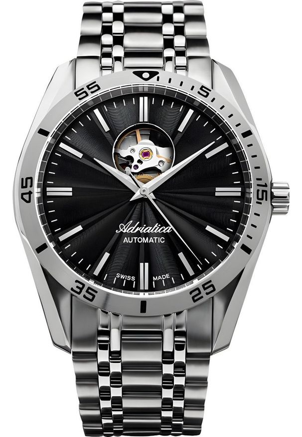 Zegarek Adriatica Zegarek męski Adriatica A8202.5114AO srebrny. Kolor: srebrny