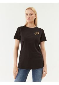 Silvian Heach T-Shirt GPA23069TS Czarny Regular Fit. Kolor: czarny. Materiał: bawełna