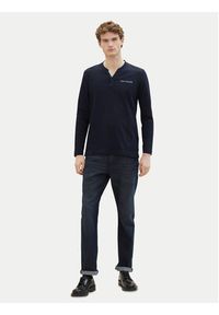 Tom Tailor Longsleeve 1040908 Granatowy Regular Fit. Kolor: niebieski. Materiał: bawełna. Długość rękawa: długi rękaw #5