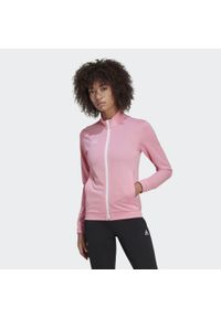 Adidas - Entrada 22 Track Jacket. Kolor: różowy. Materiał: materiał. Sport: piłka nożna