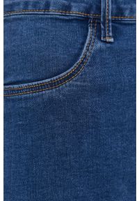 Haily's Szorty jeansowe damskie kolor granatowy gładkie high waist. Stan: podwyższony. Kolor: niebieski. Materiał: jeans. Wzór: gładki #2