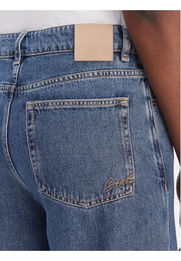 BOSS Jeansy Marlene 50552093 Niebieski Wide Leg. Kolor: niebieski