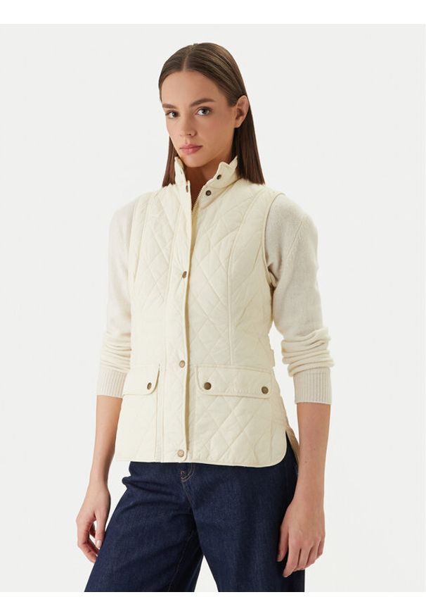 Barbour Bezrękawnik Otteburn GI0003CR31 Écru Regular Fit. Kolor: kremowy. Materiał: syntetyk. Długość rękawa: bez rękawów