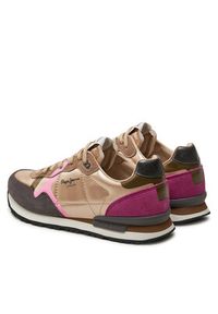 Pepe Jeans Sneakersy PLS40021 Beżowy. Kolor: beżowy. Materiał: materiał #5