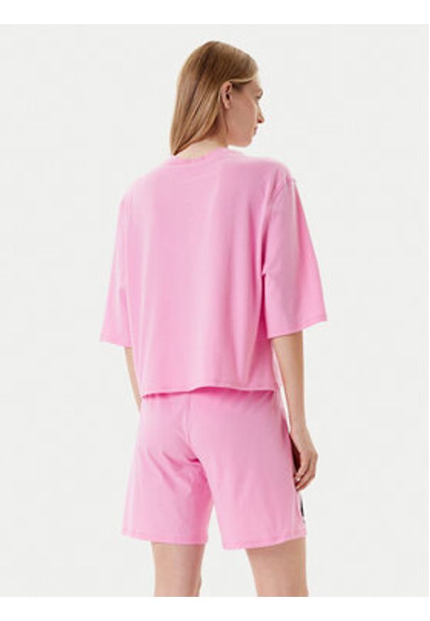 United Colors of Benetton - United Colors Of Benetton Piżama 30963P03W Różowy Regular Fit. Kolor: różowy. Materiał: bawełna