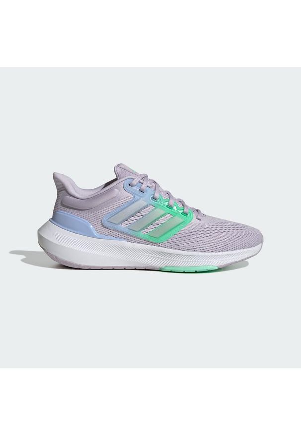 Adidas - Buty Ultrabounce. Kolor: szary, zielony, wielokolorowy. Materiał: materiał. Sport: bieganie
