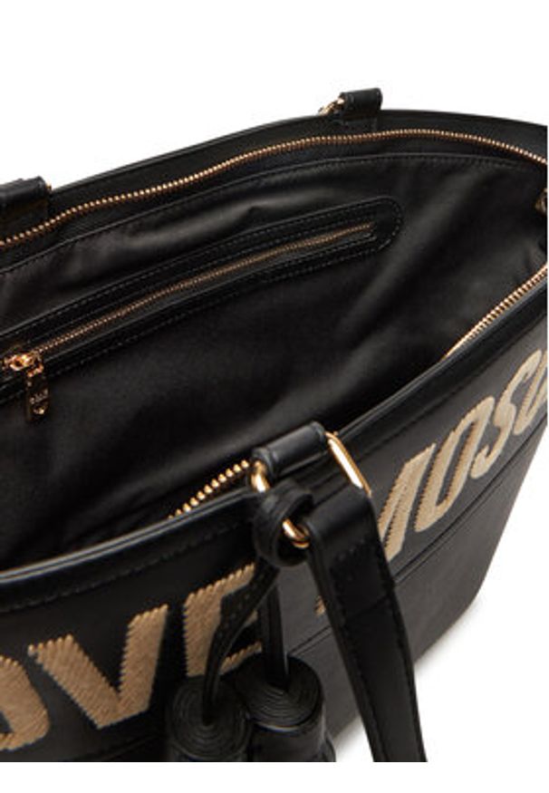Love Moschino - LOVE MOSCHINO Torebka JC4285PP0MKJ0000 Czarny. Kolor: czarny. Materiał: skórzane