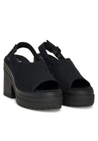 Converse Sandały Chuck 70 De Luxe Heel Sandal Platform A12567C Czarny. Kolor: czarny. Materiał: materiał. Obcas: na platformie