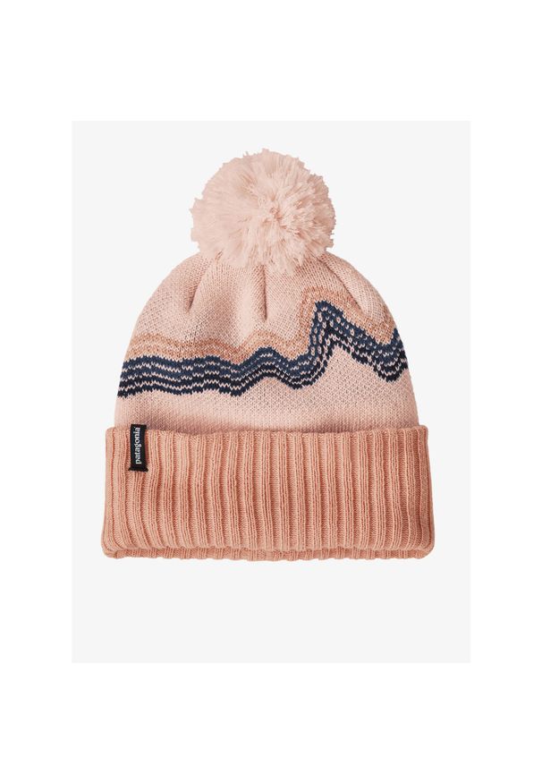 Czapka dziecięca Patagonia Powder Town Beanie - ridge rise mallow pink. Kolor: różowy