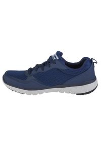 skechers - Buty treningowe męskie, Skechers Flex Advantage 3.0. Zapięcie: sznurówki. Kolor: niebieski. Materiał: tkanina, materiał. Szerokość cholewki: normalna