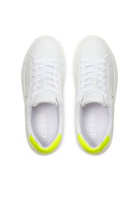 Guess Sneakersy FLGAMA ELE12 Biały. Kolor: biały. Materiał: skóra #4