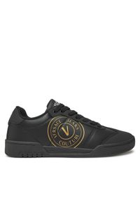 Versace Jeans Couture Sneakersy 77YA3SD1 Czarny. Kolor: czarny. Materiał: skóra