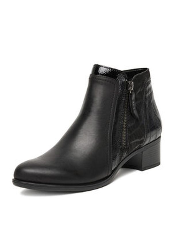 Remonte Botki CEO-R5172-00 Czarny. Kolor: czarny. Materiał: skóra